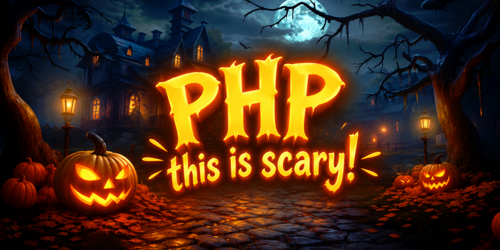 Haloween picture - PHP is scary!