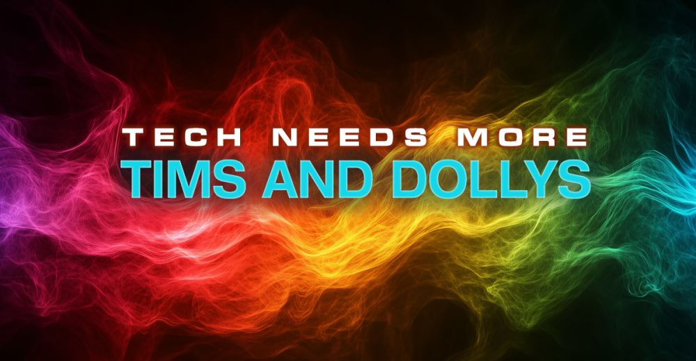 Colourful Tim and Dolly Header
