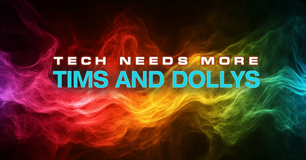 Colourful Tim and Dolly Header
